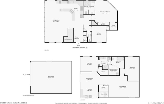 20033 Silver Ranch Rd, Conifer, CO 80433 - view of room layout