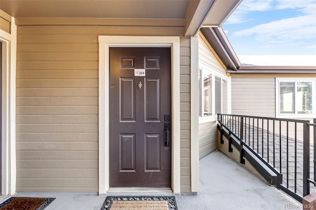 view of property entrance