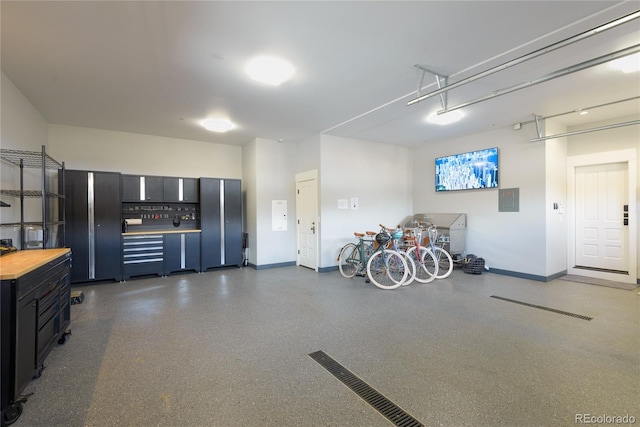 921 County Road 317, Crested Butte, CO 81224 - garage with baseboards and electric panel