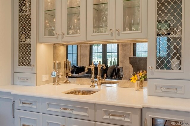 921 County Road 317, Crested Butte, CO 81224 - indoor wet bar with beverage cooler