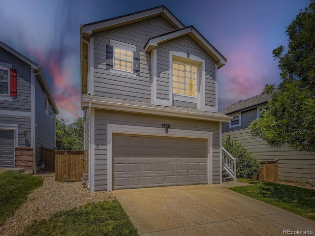 4287 Brookwood Pl, Highlands Ranch, CO 80130 - traditional-style house with an attached garage and concrete driveway