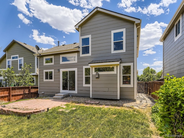 4287 Brookwood Pl, Highlands Ranch, CO 80130 - rear view of property featuring a patio area and entry steps