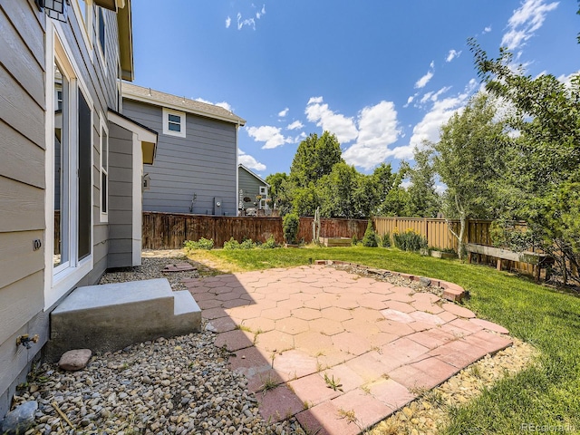 4287 Brookwood Pl, Highlands Ranch, CO 80130 - fenced backyard with a patio