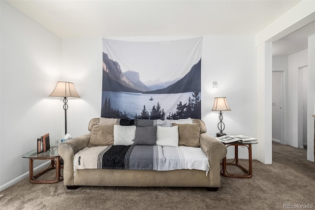 5995 W Hampden Ave Unit 20B, Denver, CO 80227 - living room featuring carpet flooring