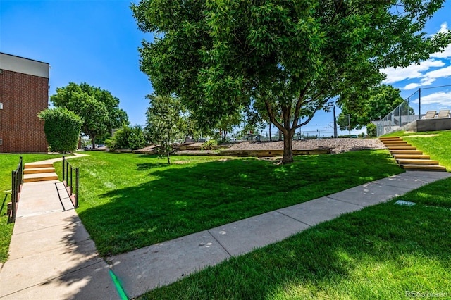 5995 W Hampden Ave Unit 20B, Denver, CO 80227 - surrounding community with stairs and a yard