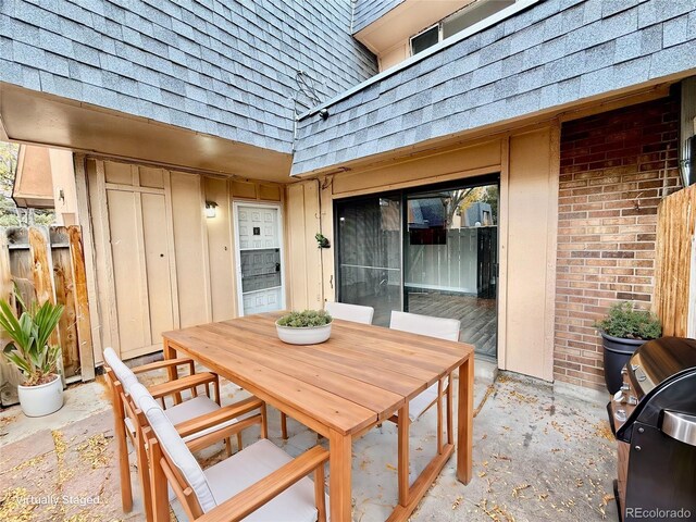 view of patio / terrace featuring area for grilling