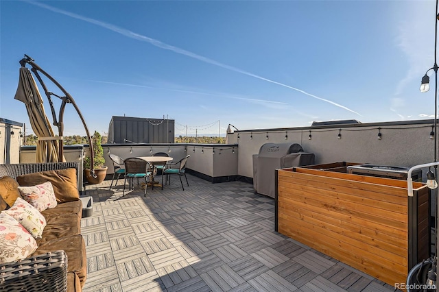 view of patio / terrace with outdoor dining area