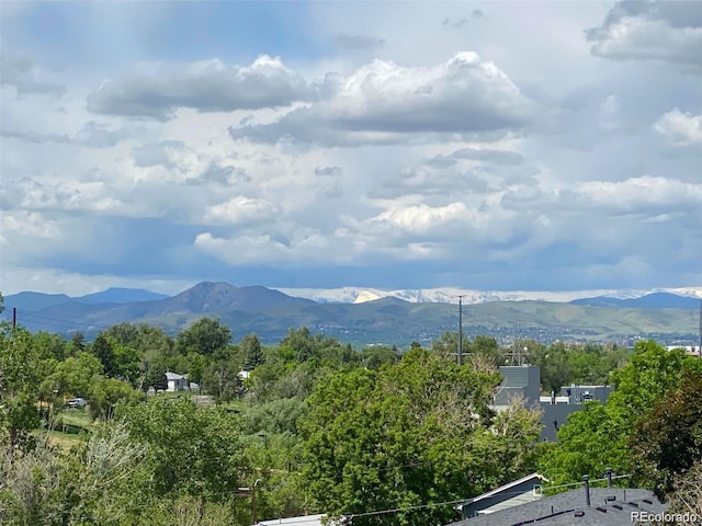 view of mountain background
