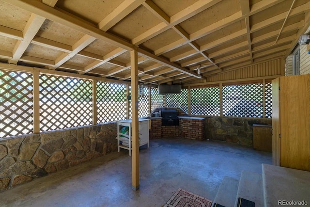 view of patio / terrace featuring a grill