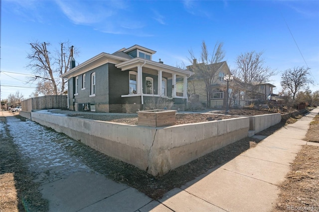 view of bungalow-style home