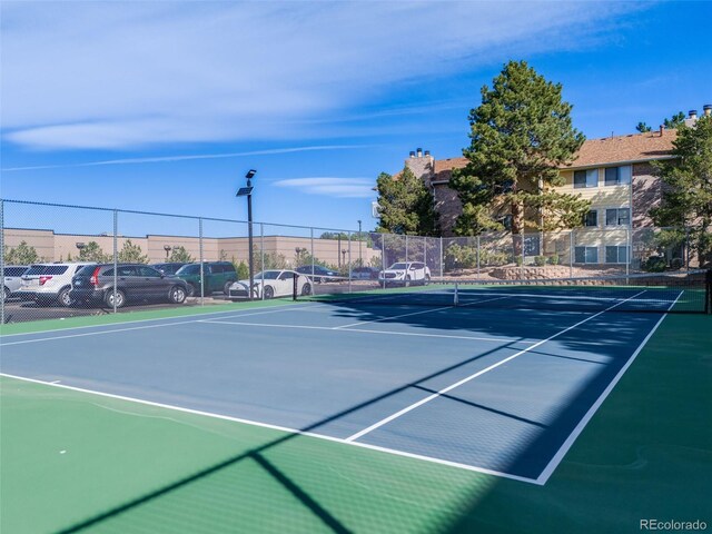 view of sport court