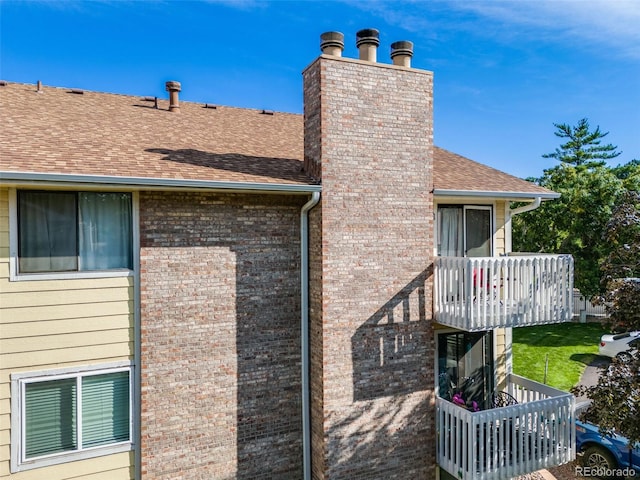 exterior space with a balcony