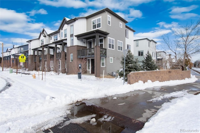 exterior space with a residential view