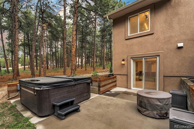 17540 Caribou Dr, Monument, CO 80132 - view of patio featuring a hot tub