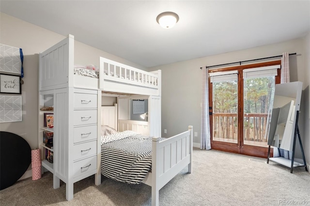 17540 Caribou Dr, Monument, CO 80132 - bedroom with carpet flooring and access to outside