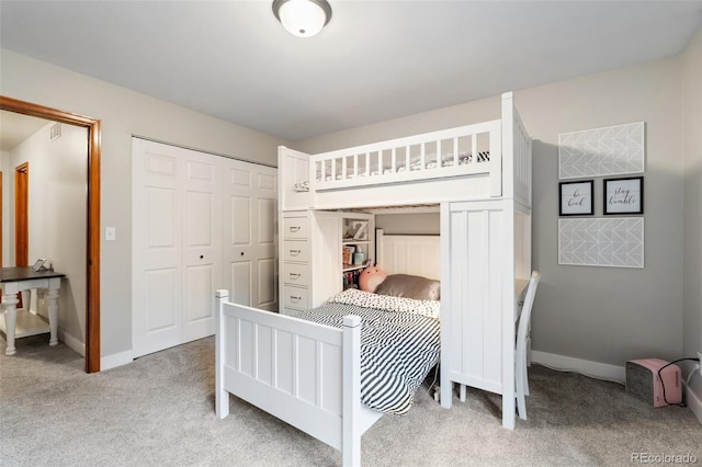 17540 Caribou Dr, Monument, CO 80132 - carpeted bedroom with baseboards and a closet