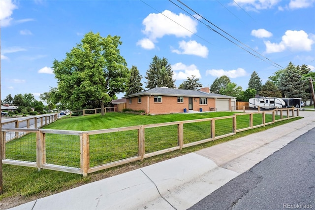 5320 W 62nd Ave, Arvada, CO 80003 - view of property exterior with a chimney, brick siding, and a garage