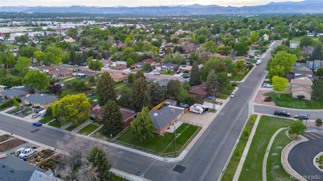 5320 W 62nd Ave, Arvada, CO 80003 - aerial perspective of suburban area with a mountain backdrop
