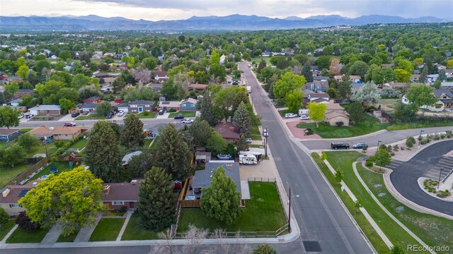 5320 W 62nd Ave, Arvada, CO 80003 - aerial perspective of suburban area featuring mountains