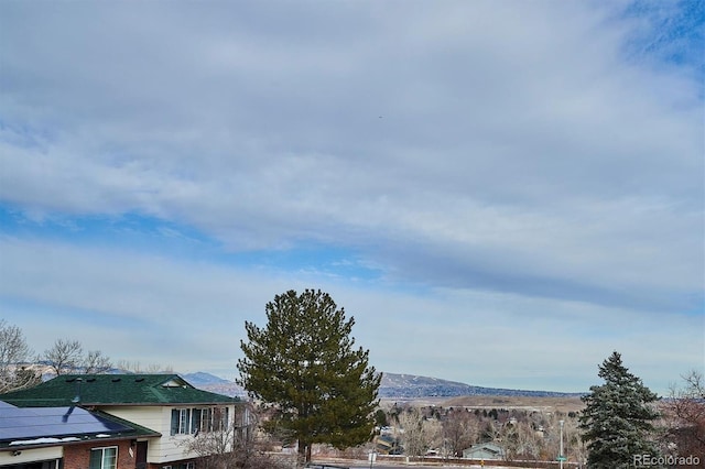 view of mountain feature