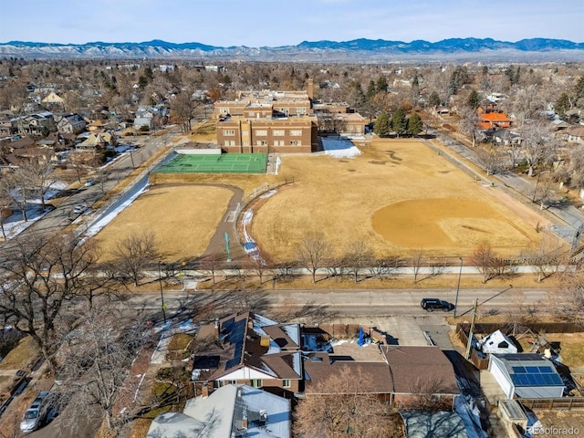 4000 Irving St, Denver, CO 80211 - aerial perspective of suburban area with a mountain backdrop