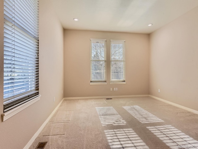 view of carpeted empty room