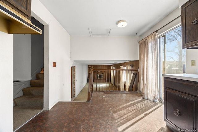 interior space with attic access