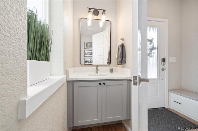 bathroom featuring vanity