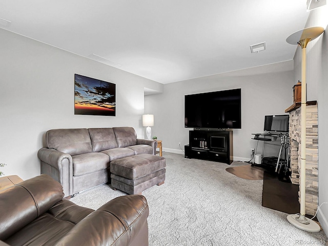 7318 S Xenia Cir Unit B, Centennial, CO 80112 - carpeted living area featuring baseboards
