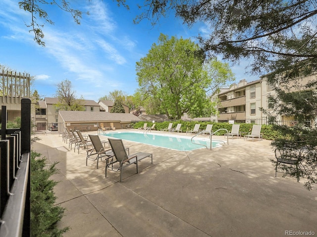 7318 S Xenia Cir Unit B, Centennial, CO 80112 - community pool featuring a patio area