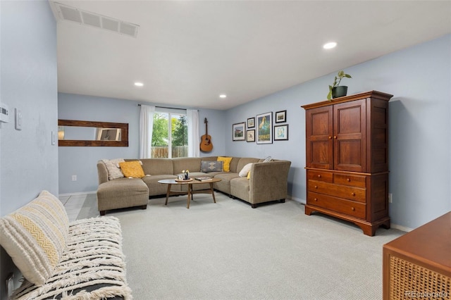 32 Powder Horn Pl, Longmont, CO 80504 - living area featuring light colored carpet and recessed lighting