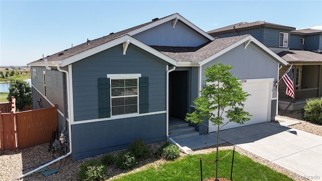 17114 Elati St, Broomfield, CO 80023 - single story home with a garage, concrete driveway, and roof with shingles