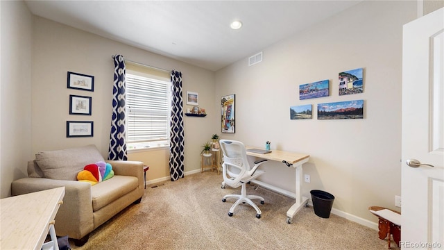 17114 Elati St, Broomfield, CO 80023 - carpeted office with baseboards and recessed lighting