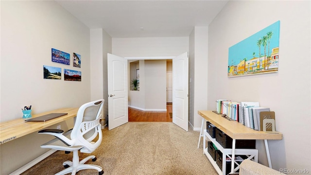 17114 Elati St, Broomfield, CO 80023 - home office with carpet and baseboards