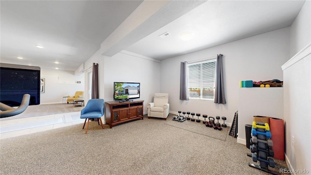 17114 Elati St, Broomfield, CO 80023 - sitting room with carpet flooring and recessed lighting