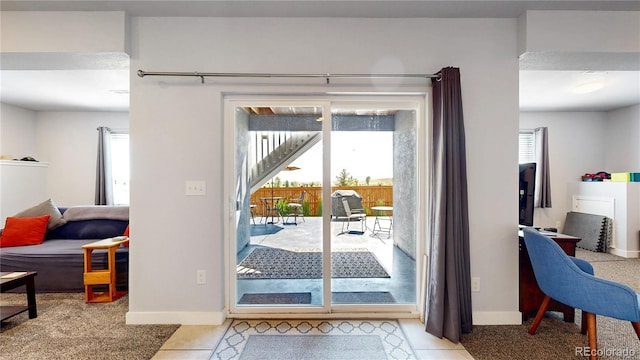 17114 Elati St, Broomfield, CO 80023 - doorway to outside featuring baseboards