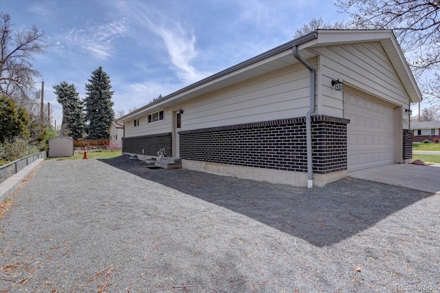 view of home's exterior featuring an outdoor structure