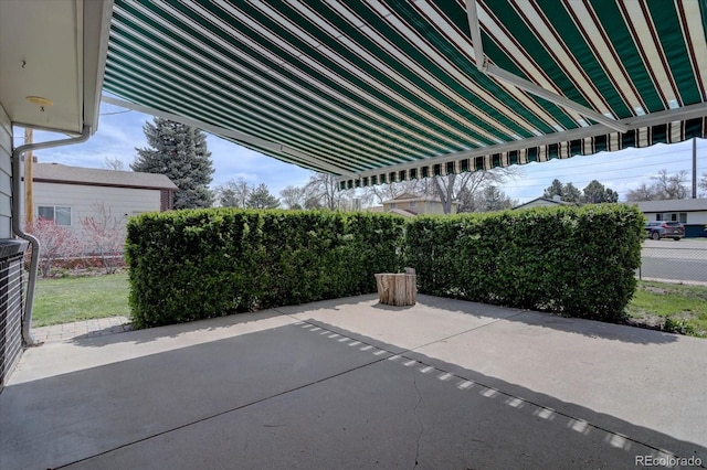 view of patio / terrace with fence