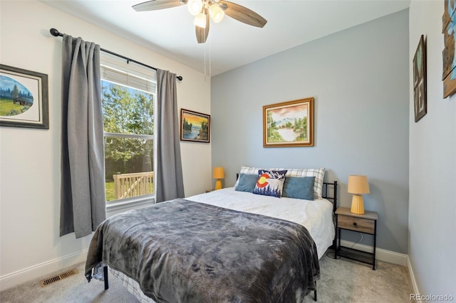 1884 Asoka St, Strasburg, CO 80136 - carpeted bedroom with baseboards and ceiling fan
