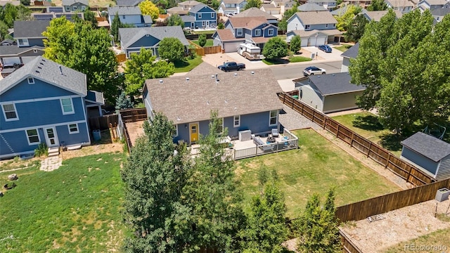 1884 Asoka St, Strasburg, CO 80136 - aerial perspective of suburban area