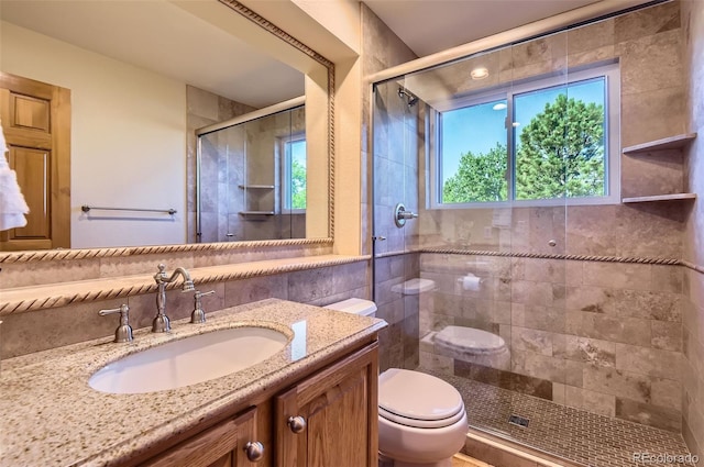 7855 Arundel Ln, Lone Tree, CO 80124 - full bathroom featuring a stall shower and vanity