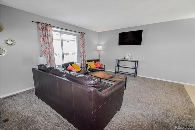18971 E Mercer Dr, Aurora, CO 80013 - carpeted living room with baseboards