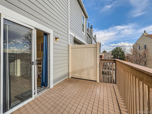 view of wooden terrace