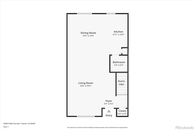 19209 E 58th Ave Unit C, Denver, CO 80249 - view of room layout