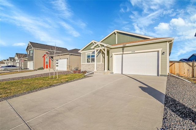 view of front of house featuring a garage