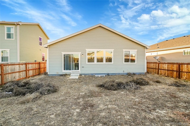 view of rear view of property