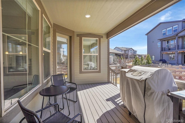 balcony with grilling area