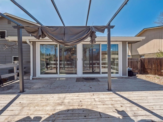 5945 W Morraine Ave, Littleton, CO 80128 - exterior space featuring fence and a deck