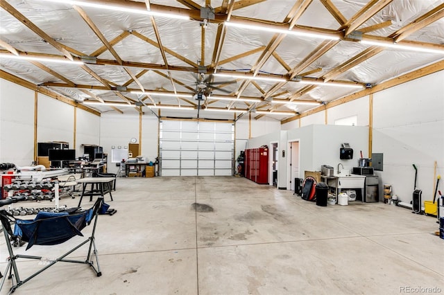 196 W 8th Ave, Byers, CO 80103 - garage with a garage door opener and electric panel