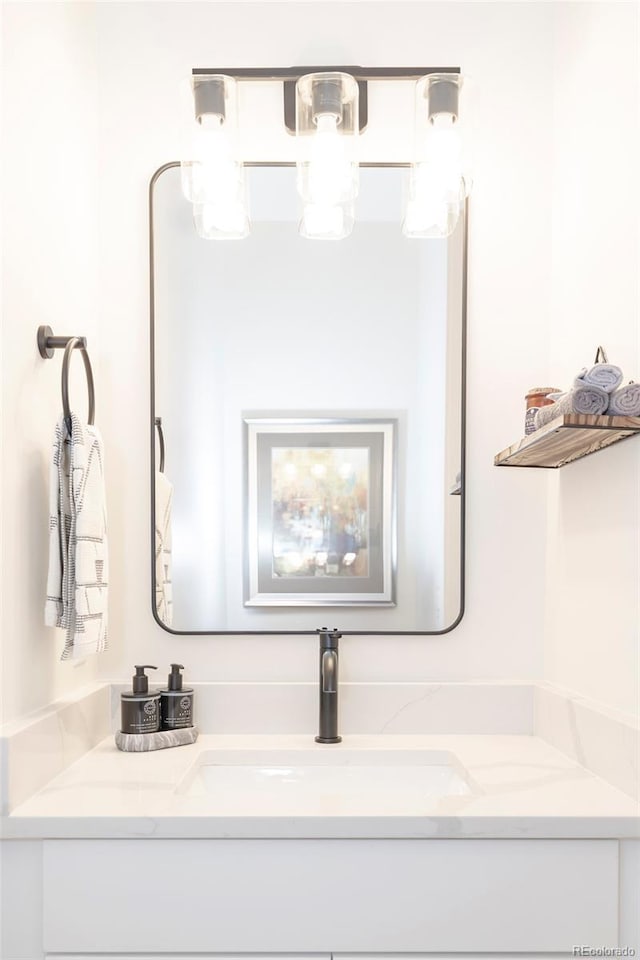 bathroom with vanity